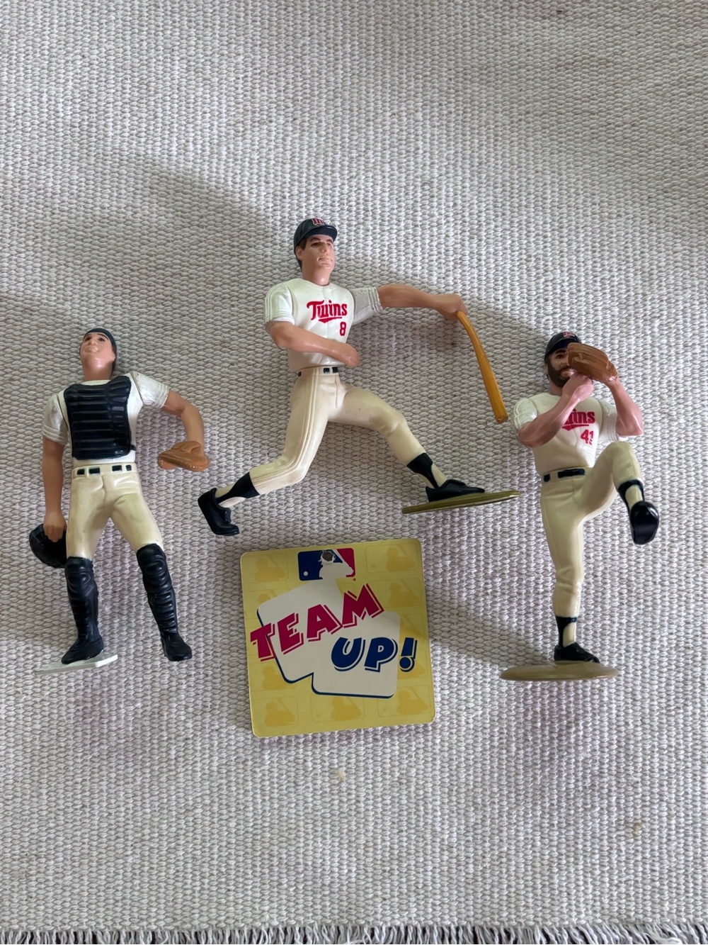Twins Baseball Player Figures cake Toppers Vintage